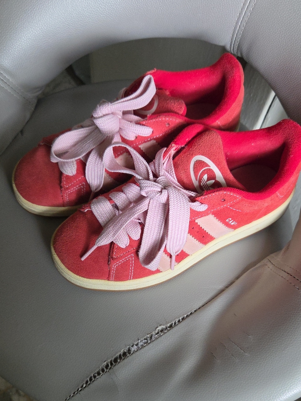 adidas Women's Pink & Light Pink Suede Sneakers